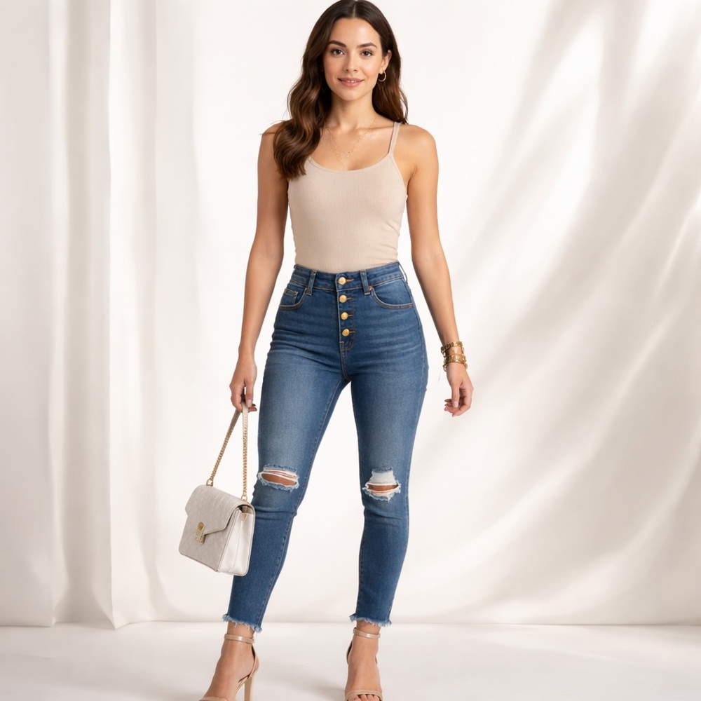 🦋✨ 5-Button “Butterfly” Distressed Jeans ✨🦋 Bundle & Save, #PoshmarkCanada